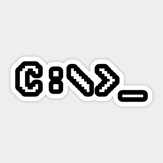 DOS fan C: Sticker by wearmenimal